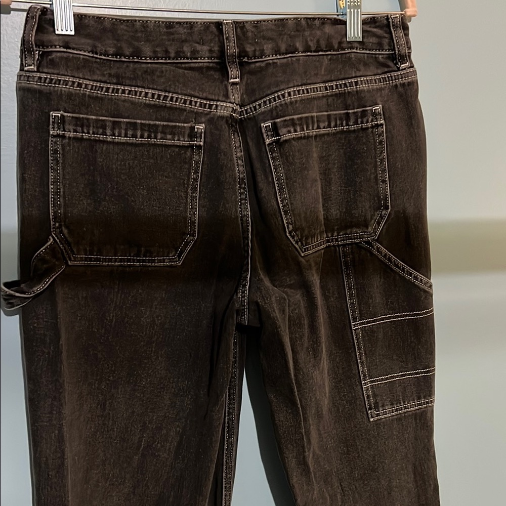 Dark Brown Denim Jeans